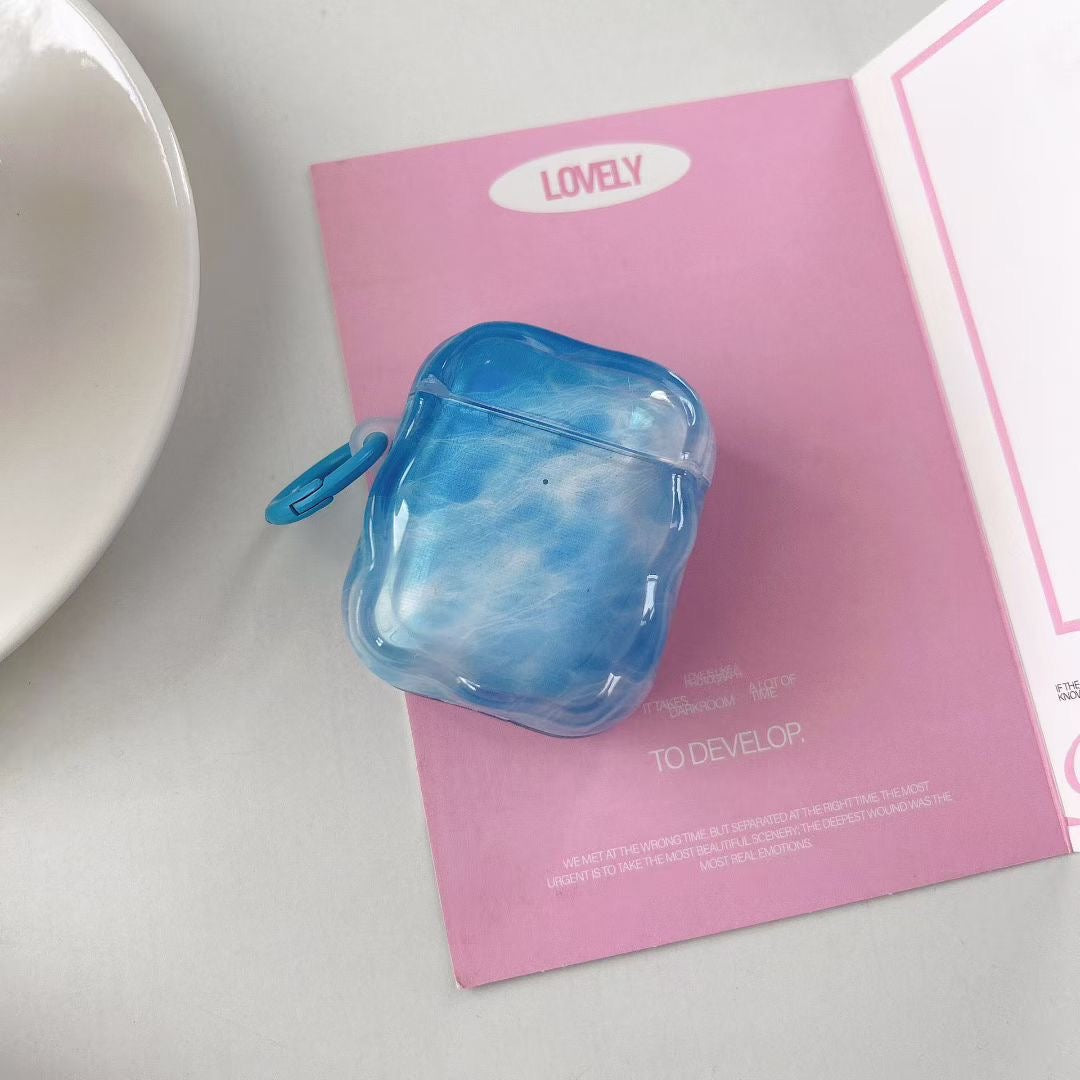 Blue Sky AirPods Case with Jelly Beaded Charm